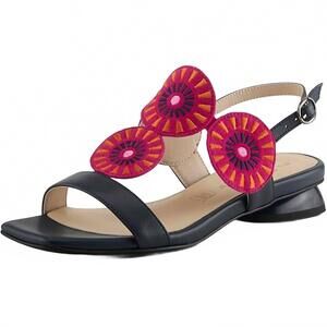 NEW AZURA women's broider sandal in navy multi
